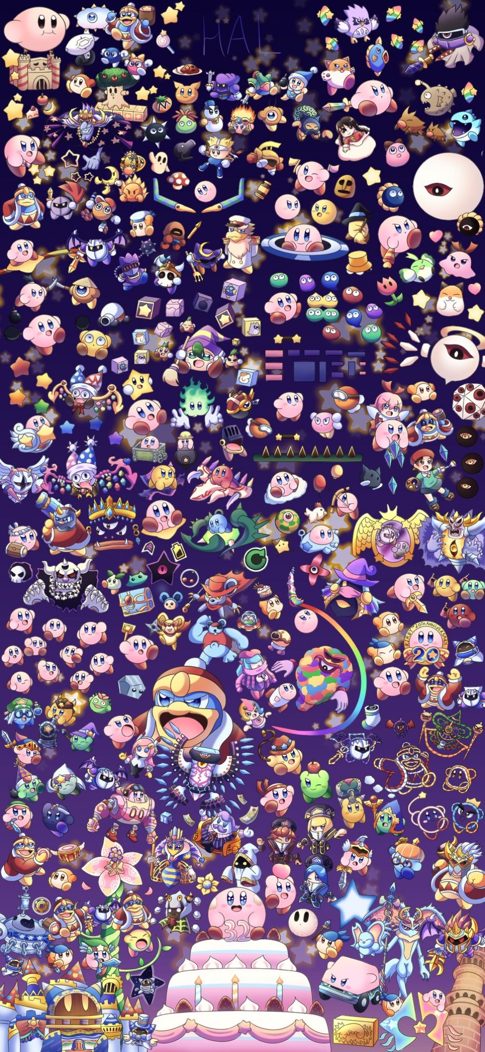 adeleine anniversary annotation_request apple axe_knight_(kirby) banana bandana bandana_waddle_dee banknote bat_wings beret black_hair blonde_hair blue_bandana blue_eyes blue_hair bomb_kirby bow bow_(weapon) bowtie braid broom brown_footwear burning_leo cake cake_slice candy cape captain_vul car car_mouth castle_dedede character_request chuchu_(kirby) claycia commentary_request company_name coo_(kirby) copy_ability copyright_request crown curry curry_rice dark_meta_knight dark_mind dark_nebula daroach dimension_mirror doc_(kirby) dragoon_(kirby) drawcia dreamstalk elfilin eyepatch eyewear_on_headwear facial_hair fangs fecto_elfilis female_gooey_(kirby) flamberge_(kirby) flower food francisca_(kirby) fruit galacta_knight galaxia_(sword) glasses goggles gordo green_hair gryll_(kirby) hal_laboratory hammer_kirby hat helmet highres holding holding_bow_(weapon) holding_broom holding_mallet holding_paint_palette holding_paintbrush holding_paint_palette holding_scepter holding_sword holding_weapon hyness hypernova_kirby invincible_candy javelin_knight kabula kine_(kirby) king_dedede kirby kirby&#039;s_avalanche kirby&#039;s_dream_buffet kirby&#039;s_dream_land kirby&#039;s_dream_land_2 kirby&#039;s_epic_yarn kirby&#039;s_return_to_dream_land_deluxe kirby:_planet_robobot kirby:_star_allies kirby:_triple_deluxe kirby_(series) kirby_air_ride kirby_and_the_amazing_mirror kirby_and_the_forgotten_land kirby_canvas_curse kirby_fighters_2 kirby_mass_attack kirby_super_star kirby_super_star_ultra knuckle_joe kracko lollipop lor_starcutter love_love_stick mace_knight magolor magolor_epilogue mallet marx_(kirby) marx_soul masked_dedede max_profitt_haltmann maxim_tomato meta_knight mike_kirby mine_cart miracle_matter money motor_vehicle mouthful_mode multiple_boys multiple_girls mushroom mustache n-z nago_(kirby) navel necrodeus nightmare_(kirby) nintendo one_eye_closed open_mouth paint_palette paint_roller_(kirby) paintbrush paint_palette partially_annotated pitch_(kirby) poppy_bros_jr purple_hair puyo_(puyopuyo) puyopuyo queen_sectonia red_bandana red_bow red_bowtie red_cape red_hair ribbon_(kirby) rice rick_(kirby) robobot_armor sailor_waddle_dee scarf scepter shadow_kirby shuriken sir_kibble star_(symbol) storo super_kirby_clash susie_(kirby) swirl_lollipop sword sword_kirby tac_(kirby) taranza team_kirby_clash_deluxe tiranugomemo tongue tongue_out treasure_chest tree trident_knight triple_star twin_braids ufo_kirby ultra_sword_kirby void_(kirby) void_termina waddle_dee waddle_doo walky warp_star weapon wham_bam_jewel wheelie_(kirby) whip_kirby whispy_woods wings witch_hat yin-yarn zan_partizanne zero_(kirby) zero_two_(kirby)
