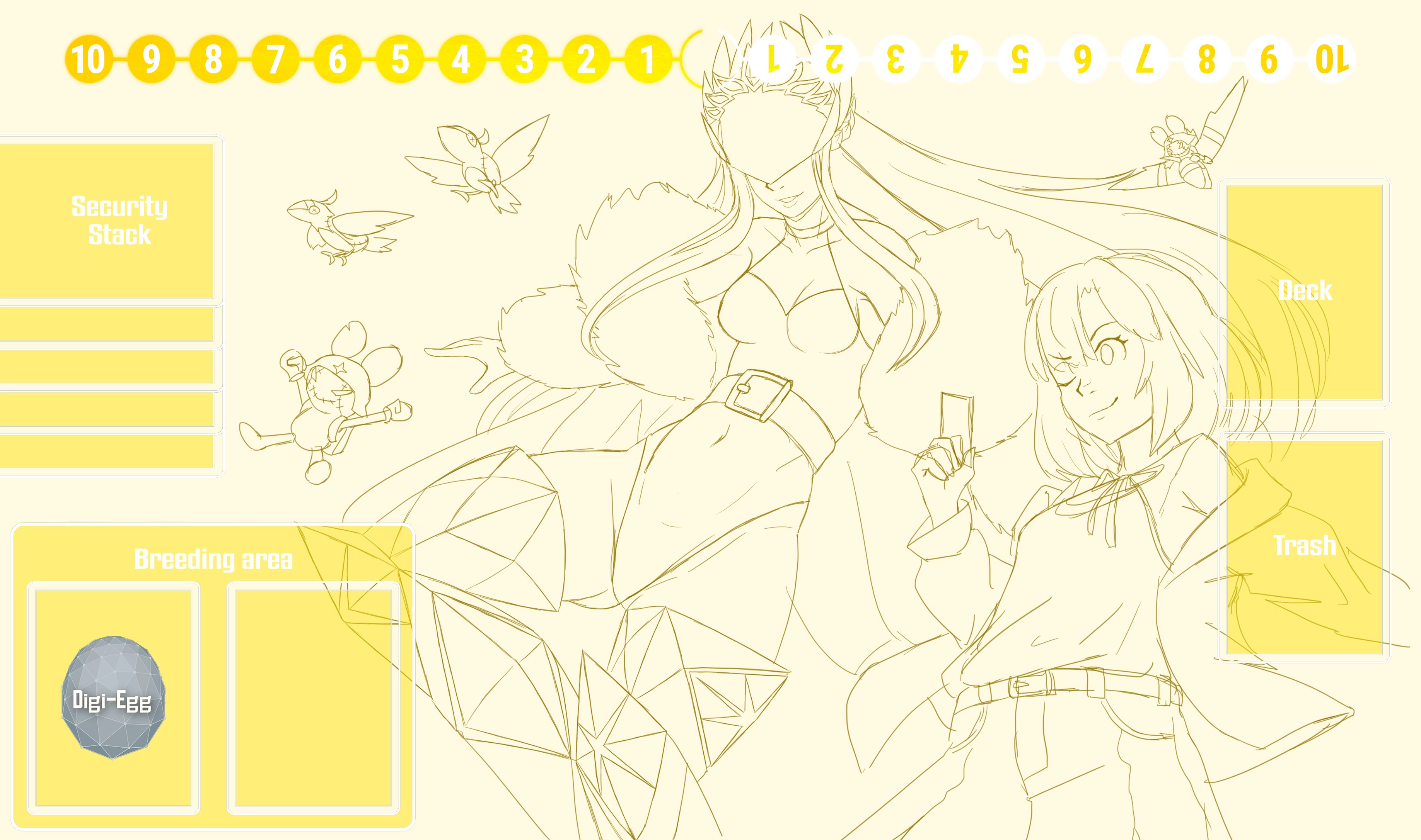 2girls absurdres armor belt breasts cendrillmon cendrillmon&#039;s_bird cendrillmon&#039;s_mouse digimon highres jacket kinosaki_arisa mask multiple_girls one_eye_closed smile wink