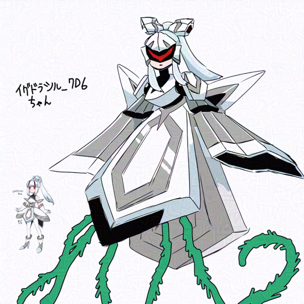 1girl armor digimon female_focus floating mask personification solo thorns yggdrasill_(digimon) yggdrasill_7d6