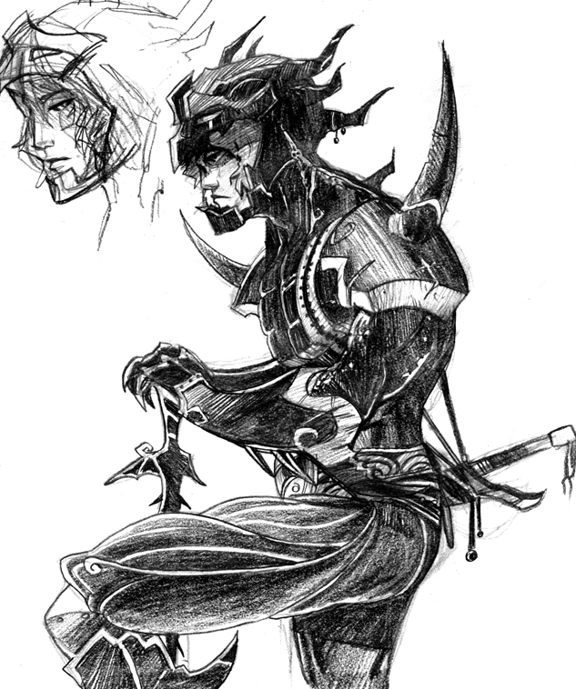 1990s_(style) 1boy 8bitmaximo armor cecil_harvey dark_knight dark_knight_(final_fantasy) final_fantasy final_fantasy_iv greyscale male_focus maximo_v._lorenzo monochrome sketch solo sword weapon