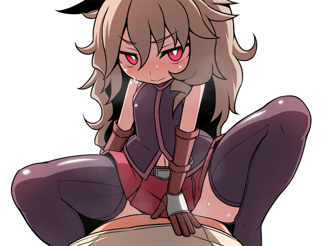 1boy 1girl blush game_cg official_art protagonist_(sequel_series) rabi_(sequel_series) sequel_(series) sequel_colony straddling transparent_background
