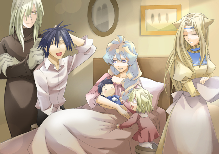 00s 3boys 3girls amemiya_kiri baby bad_id bad_pixiv_id child family good_end happy if_they_mated memusu multiple_boys multiple_girls nia_teppelin oversized_limbs simon_(ttgl) tengen_toppa_gurren_lagann tsuuma viral_(ttgl)