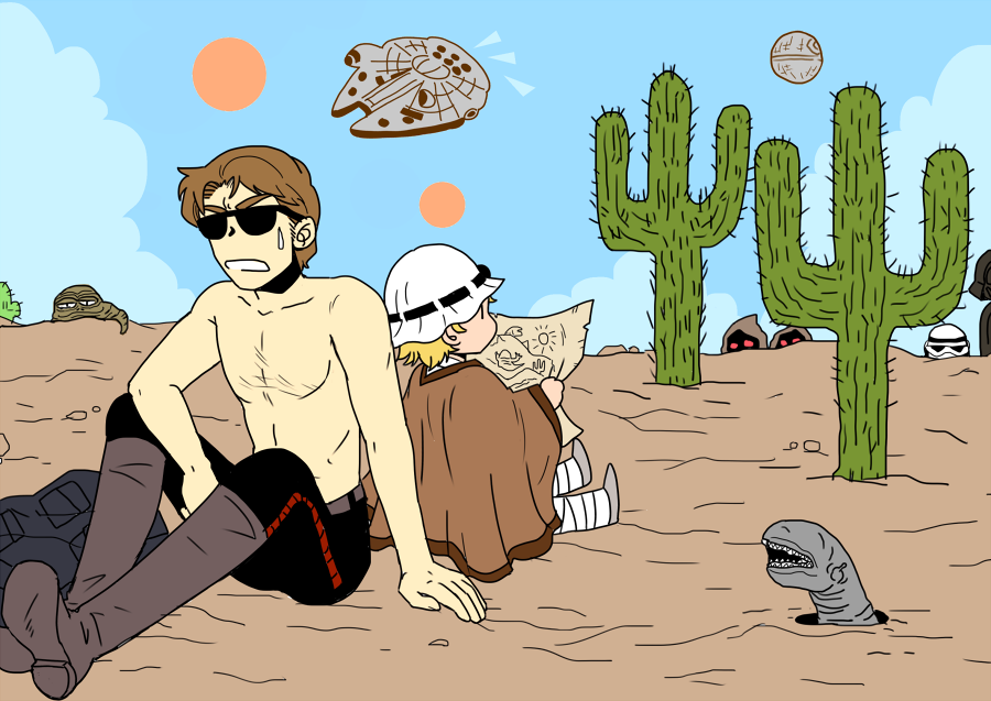 alien_(1979) boots darth_vader death_star desert han_solo jabba_the_hutt jawa luke_skywalker millennium_falcon star_wars stormtrooper sun tagme
