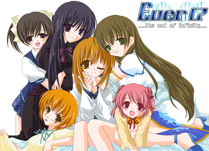 6+girls :d :p akanegasaki_sora all_fours armlet bed belt black_eyes black_hair blue_hair blush bow bowtie brown_hair china_dress chinese_clothes double_bun dress english_text engrish_text ever_17 everyone grey_eyes hair_bobbles hair_bow hair_ornament high_heels hug hug_from_behind jewelry kneeling komachi_tsugumi leaning_forward long_hair looking_back matsunaga_sara min mother_and_daughter multiple_girls one_eye_closed open_mouth orange_eyes orange_hair own_hands_clasped own_hands_together pink_hair plaid pleated_skirt purple_eyes ranguage reclining red_eyes ribbon school_uniform see-through_clothes shoes short_hair short_twintails sitting skirt smile tanaka_you tanaka_yubiseiakikana tanaka_yubiseiharukana tongue tongue_out twintails very_long_hair vest wink yagami_coco