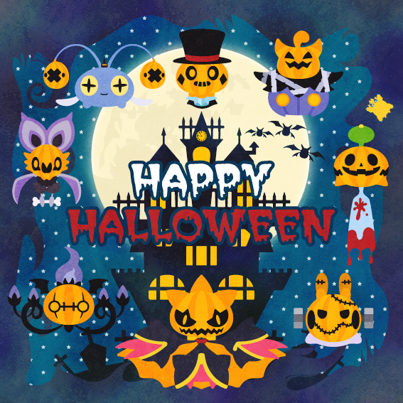 banette chandelure chimecho chinchou full_moon gen_1_pokemon gen_2_pokemon gen_3_pokemon gen_5_pokemon gen_6_pokemon golbat goomy happy_halloween mega_banette mega_pokemon moon night night_sky nintendo no_humans noibat pokemon pokemon_(creature) pumpkaboo shuppet sky star_(sky) vanillish vanillite vol vol_(cryolite)