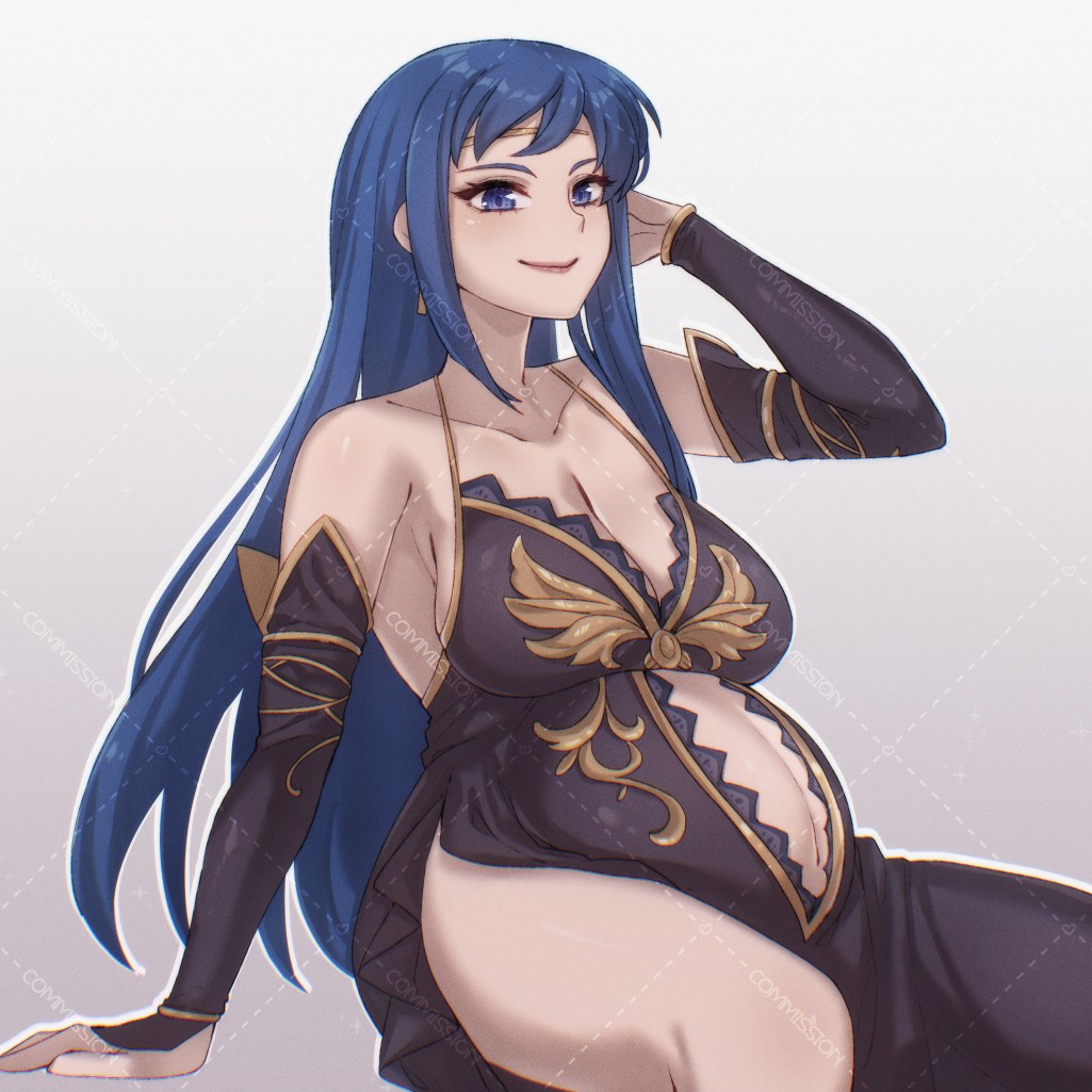 1girl alternate_costume breasts cosplay fire_emblem fire_emblem:_the_blazing_blade isadora_(fire_emblem) large_breasts nintendo pregnant solo sonia_(fire_emblem:_the_blazing_blade) sonia_(fire_emblem:_the_blazing_blade)_(cosplay) symoca