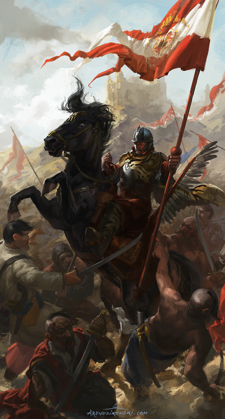 6+boys animal armor bald banner battle battle_standard belt black_hair black_horse blue_pants blue_sash blue_sky boots brown_hair building castle cavalry clenched_hand coat commentary cossack day english_commentary facial_hair fighting flag flagpole harness helmet highres historical_event holding holding_flag holding_reins holding_sword holding_weapon horseback_riding hussar kneeling knight lithuanian_flag looking_at_another medieval multiple_boys multiple_others mustache on_ground original oseledets pants polish-lithuanian_commonwealth polish_flag polish_hussar polish_text rearing red_coat reins riding saber_(weapon) saddle sash scenery sheath shirt short_hair sitting sky slavic_clothes sword topless_male war war_flag watermark weapon web_address white_shirt wildheadache winged_hussar yellow_sash