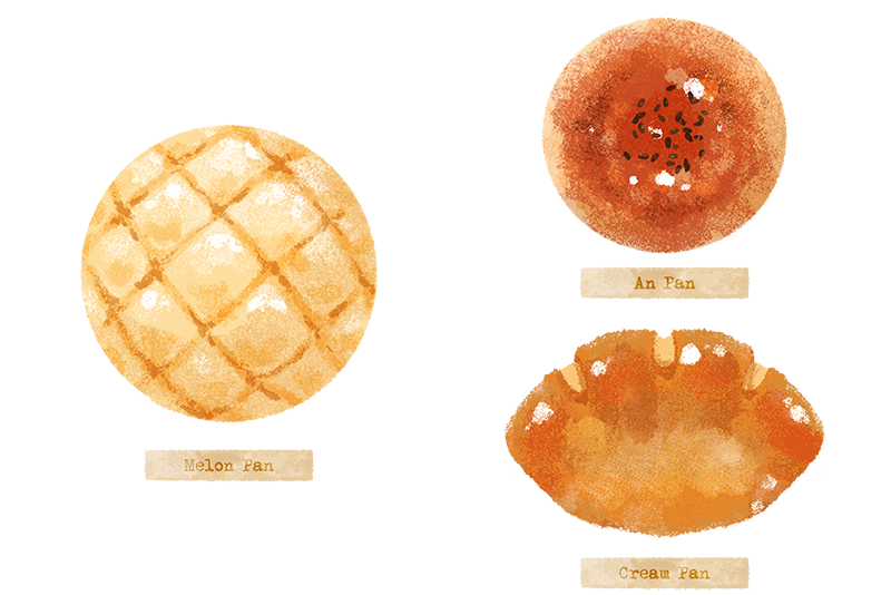 anpan bread food food_focus food_name melon_bread no_humans original sakurako_shinya transparent_background