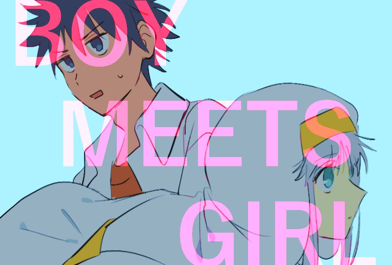1boy 1girl a_certain_high_school_uniform black_hair english_text green_eyes grey_hair habit index_(toaru_majutsu_no_index) kamijou_touma long_hair nmdsk nun open_mouth robe school_uniform shirt simple_background spiked_hair toaru_majutsu_no_index