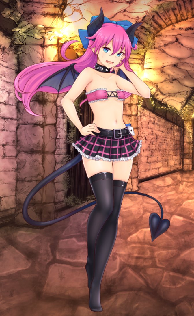 demon_girl demon_tail imp monster_girl monster_girl_dreams non-web_source pink_hair tail