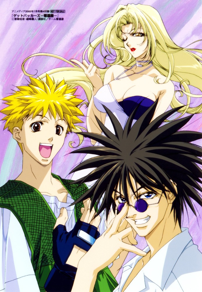 amano_ginji blonde_hair getbackers hevn_(getbackers) midou_ban