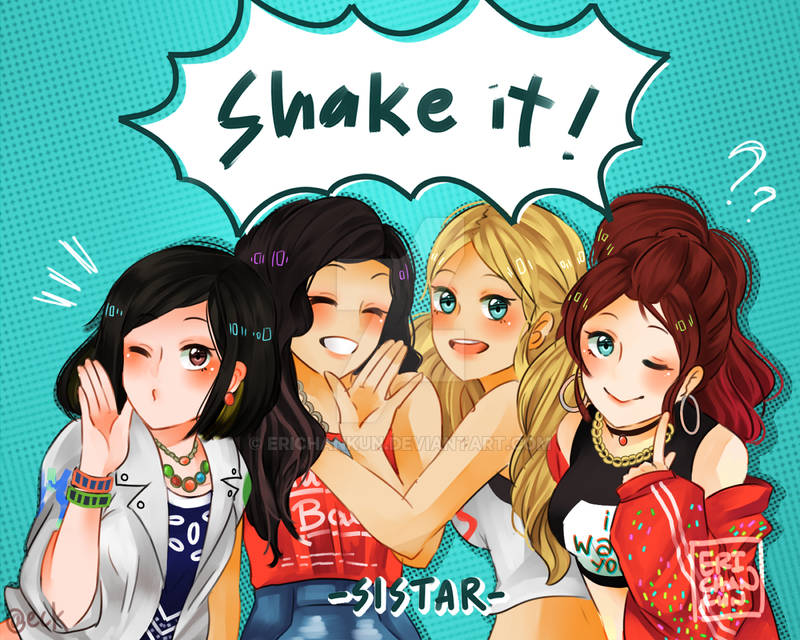 4girls ? ?? ^_^ bad_deviantart_id bad_id black_hair blonde_hair blue_background blue_eyes bora_(sistar) bracelet closed_eyes coll_(erichankun) dasom_(sistar) earrings hug hyolyn_(sistar) jewelry long_hair multiple_girls necklace one_eye_closed ponytail real_life red_hair short_hair sidelocks sistar_(group) smile soyou_(sistar) twintails upper_body watermark
