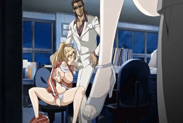 10s 2boys 2girls animated animated_gif blonde_hair breasts carrying censored closed_eyes clothes_lift ebihara_urara fellatio formal_clothes grabbing_another&#039;s_breast grabbing_own_breast groping hand_on_head high_heels huge_breasts jacket kijima_yuuji masturbation multiple_boys multiple_girls office okita_asuka oral panties penis ponytail pumps pussy_juice ran_sem red_jacket rin_x_sen shirt_lift spread_legs suit underwear white_legwear white_suit