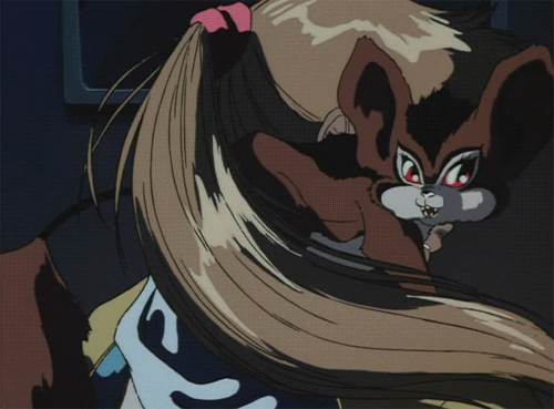 1980s_(style) animated animated_gif araki_hirohiko baoh baoh_raihousha lowres oldschool ponytail retro_artstyle studio_pierrot sumire_(baoh)