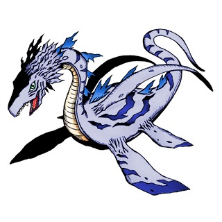 digimon digimon_(creature) digimon_linkz lowres plesiomon plesiomon_(mutant) plesiosaur simple_background solo tail white_background