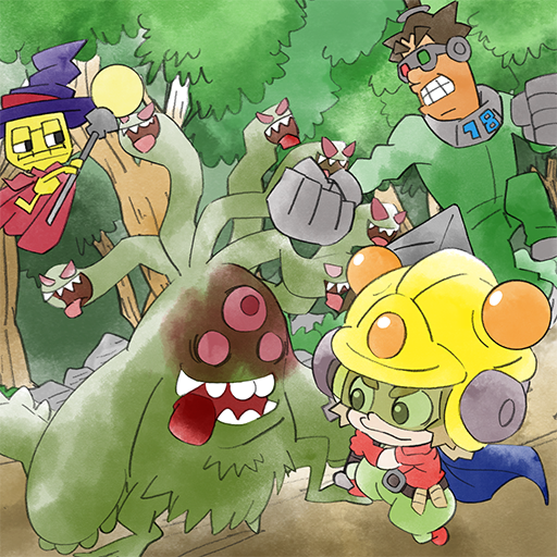 18-volt 3boys 9-volt cape clenched_teeth fronk gloves green_pants grey_gloves hat helmet holding holding_staff monster multiple_boys nintendo official_art pants red_gloves staff takeuchi_kou teeth third-party_source tree warioware warioware:_get_it_together! wizard_hat