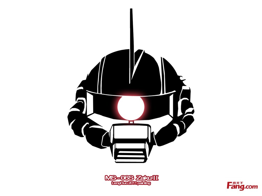 character_name glowing gundam mecha mobile_suit_gundam robot tagme watermark web_address web_address_without_path zaku zaku_ii