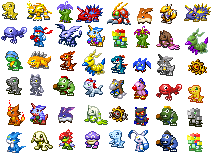 agumon agumon_(black) alraumon armadillo armadimon bakumon bug coronamon digimon dokunemon dracomon elecmon elecmon_(violet) falcomon_(digimon_savers) floramon gabumon gabumon_(black) gaomon gazimon goburimon gomamon gottsumon guilmon hagurumon kamemon kunemon lopmon lowres lunamon mushmon otamamon otamamon_(red) palmon patamon picodevimon pixel_art piyomon plant plotmon renamon reptile shamamon snowgoburimon solarmon tentomon terriermon toyagumon toyagumon_(black) tukaimon v-mon wings yukiagumon