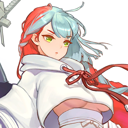 1girl blue_hair blunt_bangs braid breasts female_focus game_cg green_eyes hair_tuft hood hoodie last_origin light_blue_hair long_hair looking_down medium_breasts multicolored_hair neodym official_art red_hair rorobomb single_braid transparent_background two-tone_hair underboob upper_body white_hoodie