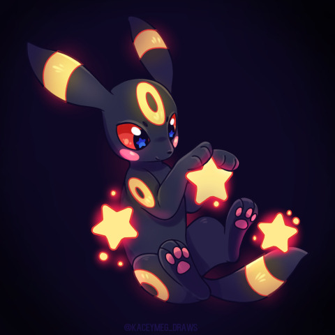 animal_focus black_eyes blush closed_mouth colored_sclera gen_2_pokemon kaceymeg markings nintendo no_humans pokemon pokemon_(creature) red_sclera simple_background solo umbreon