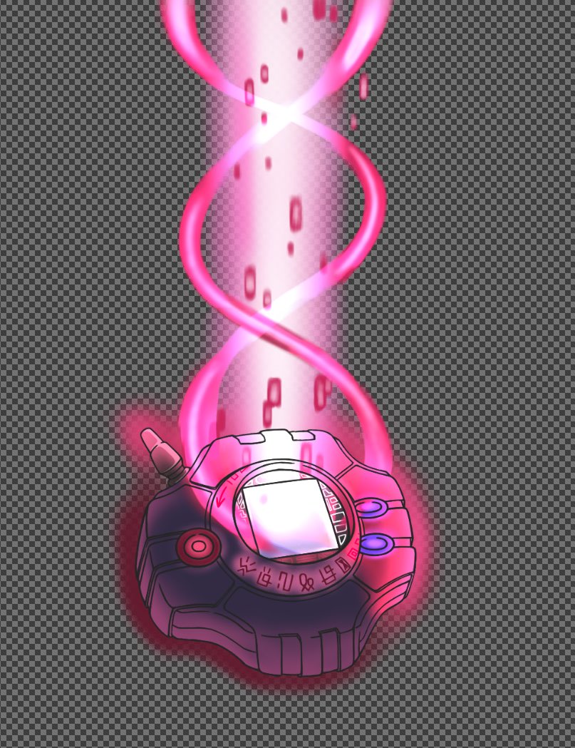 digimon digivice glowing no_humans objects_only oval square