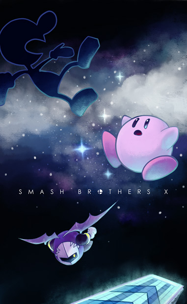 final_destination_(smash_bros) game_&amp;_watch gloves kirby kirby_(series) mask meta_knight mr._game_&amp;_watch nintendo super_smash_bros. wings yellow_eyes