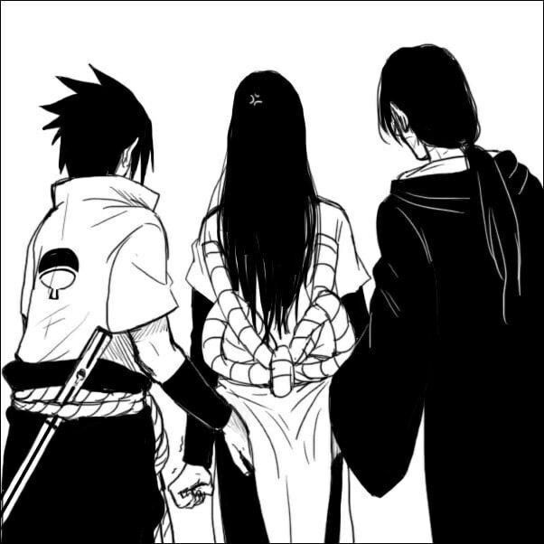anger_vein artist_request brothers cloak clothes_lift cracked_skin edo_tensei from_behind hair_tied_back hand_on_another&#039;s_ass hood hooded_cloak implied_yaoi layered_sleeves long_hair long_sleeves monochrome motion_lines multiple_boys naruto_(series) naruto_shippuuden orochimaru_(naruto) pelvic_curtain pelvic_curtain_lift rope_belt scabbard shaking_fist sheath short_over_long_sleeves short_sleeves siblings spiked_hair uchiha_itachi uchiha_sasuke uchiha_symbol