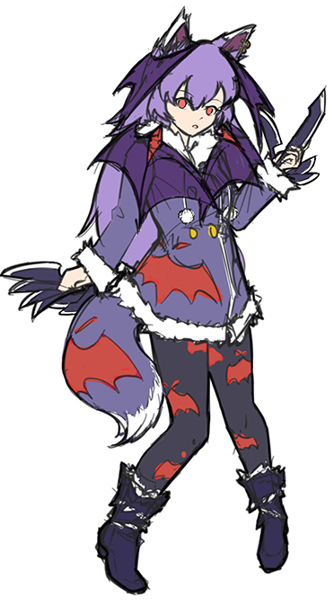 1girl digimon female_focus mark_of_evil personification sangloupmon solo