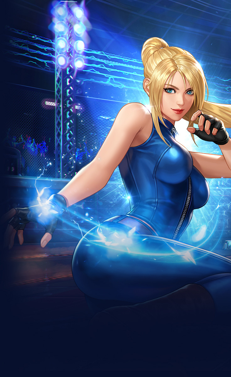 1girl ass bare_shoulders belt blonde_hair blue_eyes bodysuit boots breasts fingerless_gloves gloves halterneck highres large_breasts lips long_hair official_art ponytail sarah_bryant sega sleeveless sleeveless_bodysuit smile snk solo the_king_of_fighters the_king_of_fighters_all-stars toned virtua_fighter virtua_fighter_5 virtua_fighter_5:_final_showdown