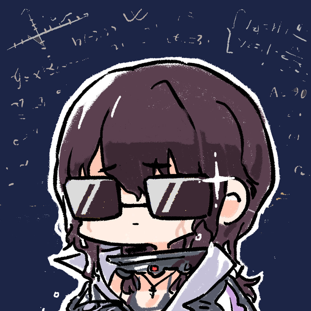 1girl bikini bikini_under_clothes black_bikini black_hair chibi chibi_only chinese_commentary cui_pi_zha_xia_qiu equation girls&#039;_frontline girls&#039;_frontline_neural_cloud hatsuchiri_(neural_cloud) mole mole_under_eye official_art second-party_source solo sparkle sunglasses swimsuit wavy_hair