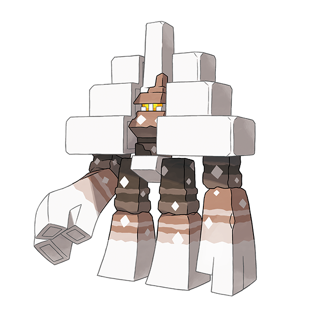 artist_request colored_sclera full_body garganacl nintendo no_humans official_art orange_sclera outline pokemon pokemon_(creature) pokemon_focus pokemon_sv solo standing third-party_source transparent_background white_outline yellow_eyes