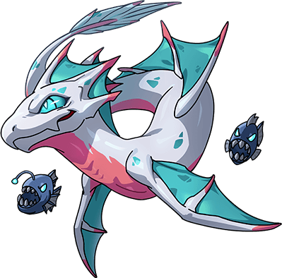 anglerfish animal creature dragon_village_(series) dragon_village_collection fins fish game_cg lowres no_humans official_art rakshasa_(dragon_village) sea_serpent third-party_source transparent_background
