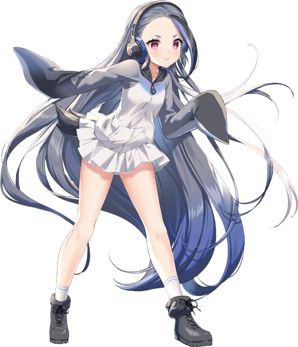 1girl full_body game_cg giant_penguin_(kemono_friends) kemono_friends kemono_friends_kingdom looking_at_viewer official_art solo tachi-e transparent_background
