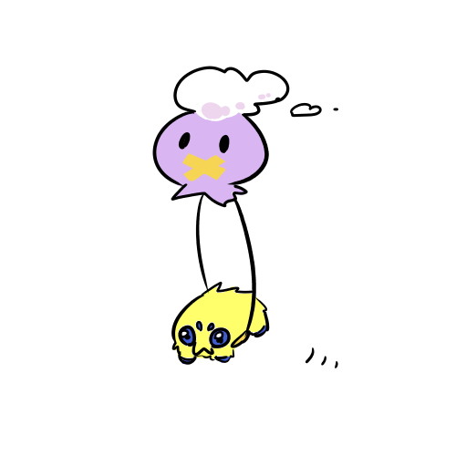 drifloon flying gen_4_pokemon gen_5_pokemon joltik lowres nintendo pokemon pokemon_(creature) simple_background tagme white_background
