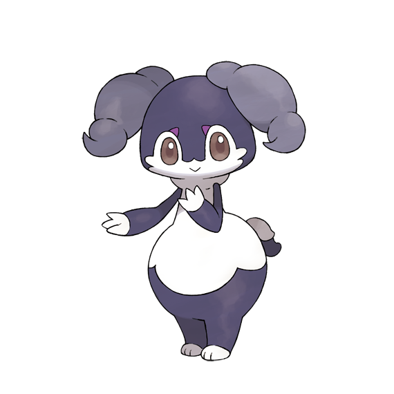 :&gt; artist_request brown_eyes closed_mouth full_body gen_8_pokemon indeedee indeedee_(female) nintendo official_art pokemon pokemon_(creature) pokemon_focus pokemon_swsh smile solo third-party_source transparent_background