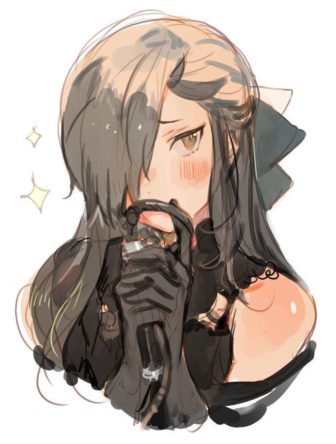 1boy black_hair blush brown_eyes crossdressing crossdressing_(mtf) hair_over_one_eye holding holding_whip kuzuvine looking_at_viewer natsuki_subaru natsumi_schwarz re:zero_kara_hajimeru_isekai_seikatsu sketch solo trap