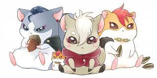 animal arai_satomi bicine_(precure) bristol harryham_harry hugtto!_precure jewelry looking_at_viewer lowres miki_shin&#039;ichirou necklace noda_junko non-web_source pet precure seed sitting