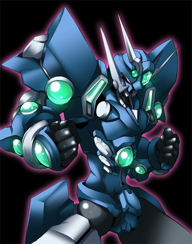banpresto fighting_stance mecha nanairo_souga no_humans robot simple_background solo souga_nanairo soulgain super_robot_wars super_robot_wars_advance super_robot_wars_advanced_portable super_robot_wars_ap