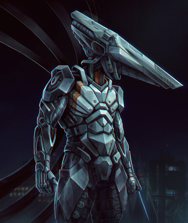 1boy armor bodysuit gilles_ketting helmet kurt_hectic male_focus mdk_(game) parachute power_armor science_fiction solo