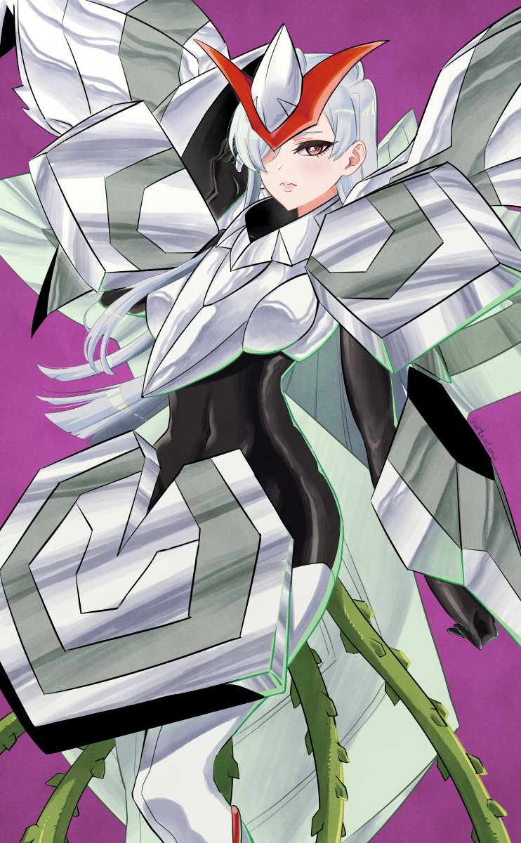 armor digimon digimon_savers highres looking_at_viewer personification thorns yggdrasill_(digimon) yggdrasill_7d6