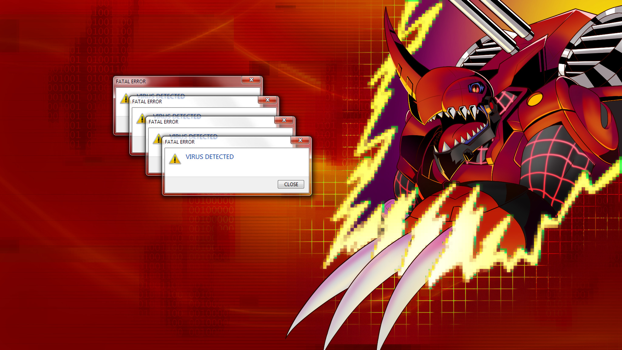 chaosdramon claws cyborg digimon digimon_(creature) dragon highres horns sharp_teeth solo teeth