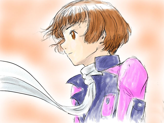 brown_eyes gundam matirine red_hair short_hair sochie_heim solo turn_a_gundam