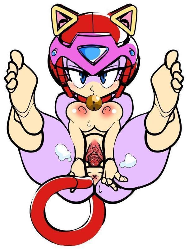 1girl animal_ears barefoot bell blue_eyes breasts cat_ears cat_tail feet female_focus jingle_bell nipples nude soles solo tagme tail toes uncensored watatanza