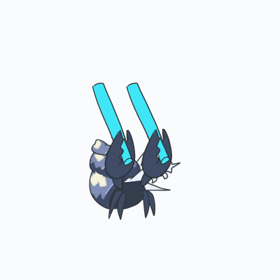 animal animal_focus animated animated_gif arknights chibi chibi_only crab creature glowstick hermit_crab holding holding_glowstick losia lowres mystic_light_quest no_humans penlight_(glowstick) simple_background white_background