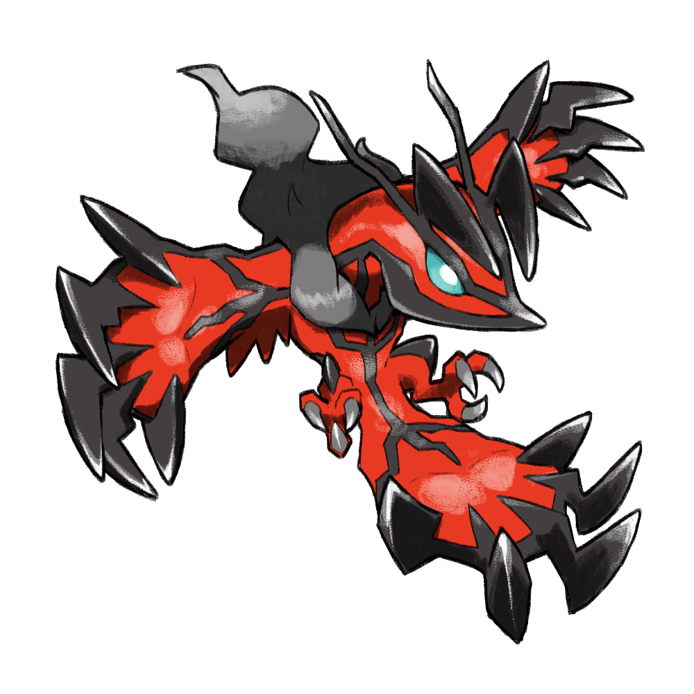 animal_focus blacknirrow blue_eyes chibi full_body gen_6_pokemon legendary_pokemon nintendo no_humans pokemon pokemon_(creature) pokemon_focus simple_background solo white_background yveltal