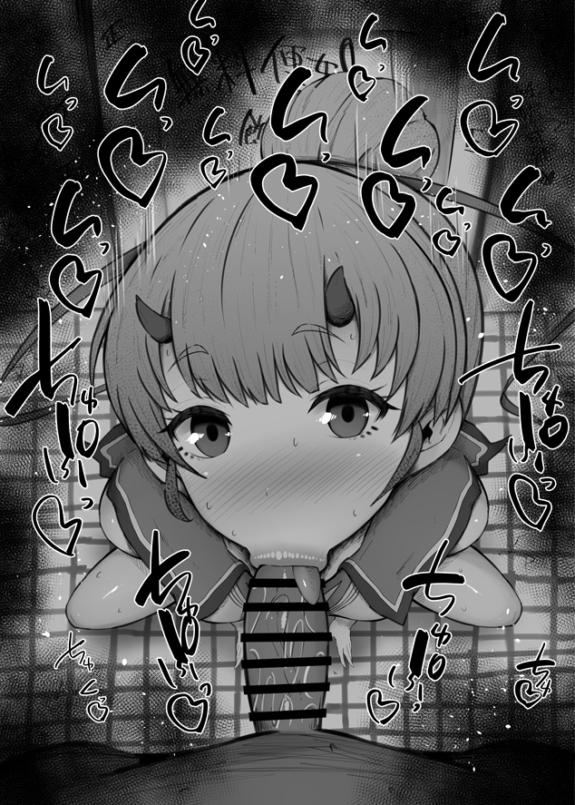 blush breasts fellatio fiona_(xenoblade) horns kurotama oral sailor_collar small_breasts tongue xenoblade_chronicles_(series) xenoblade_chronicles_3