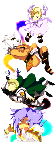 blonde_hair cape chrono_(series) chrono_cross dario helmet karsh marcy zoah