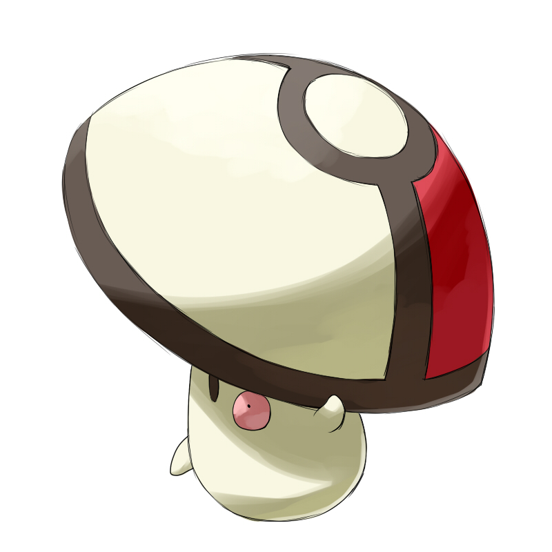 foongus gen_5_pokemon good_frog nintendo no_humans pokemon pokemon_(creature) simple_background solo white_background