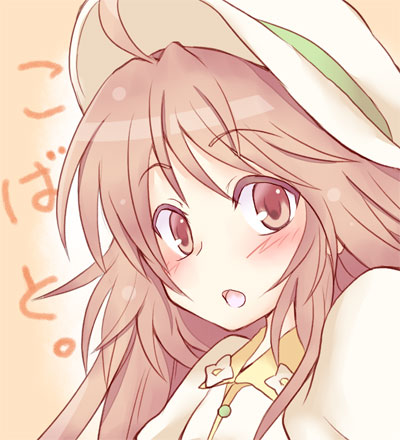 00s 1girl altorealize blush brown_eyes brown_hair female_focus hanato_kobato hat kobato. long_hair lowres solo