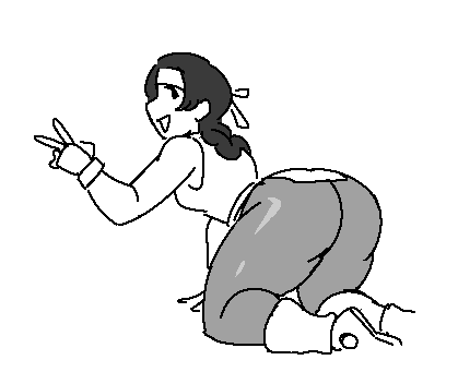 1girl ass bent_over braid braided_ponytail clothes_lift dougi female_focus from_behind gloves headband huge_ass karate_gi kneeling leggings long_hair looking_back pale_skin pants ponytail raymundoidiot royalmilk20 shoes skirt skirt_lift smile sneakers the_king_of_fighters thick_thighs thighs vexwarlock wide_hips yoga_pants yuri_sakazaki